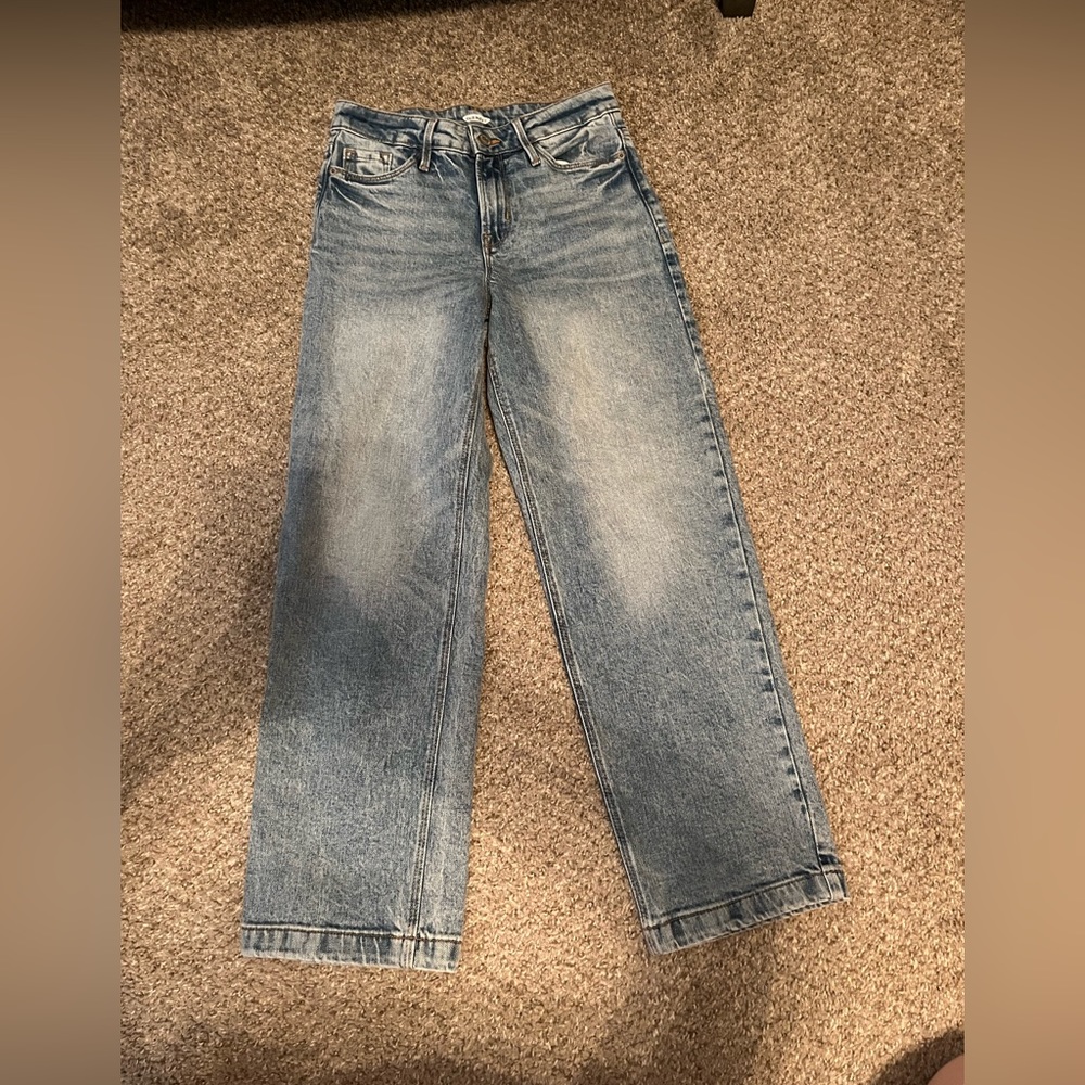 Old Navy high rise wide leg jeans size 0